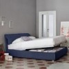 Cama Doble Campo de Bonaldo. Mobiliario de diseño para el dormitorio.