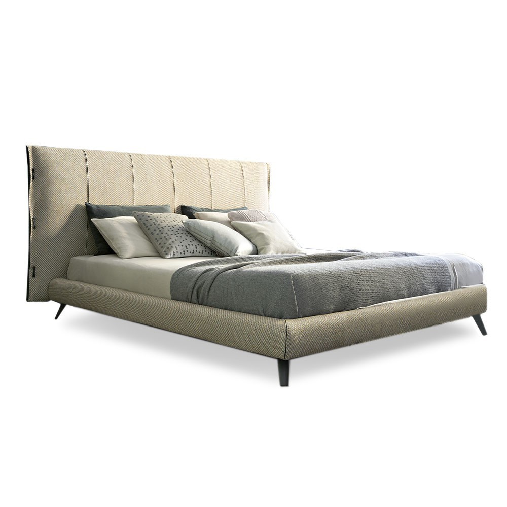 Cama Doble Cuff alto de Bonaldo. Mobiliario de diseño para dormitorios.