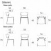 Silla Arc Inclass. Sillas de diseño elegante en madera ideal para salón.