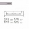 Sofá Cloud de Alivar. Muebles modernos italianos.