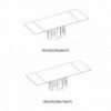 Mesa Imperial Extensible Ceramica o Marmol de Bontempi. Mesas y sillas de diseño italiano.