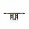 Mesa Imperial Extensible Madera o Cristal de Bontempi. Mesas y sillas de diseño italiano.