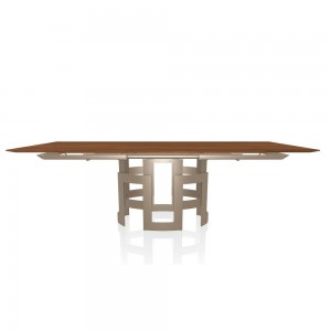 Mesa Imperial Extensible Madera o Cristal de Bontempi. Mesas y sillas de diseño italiano.