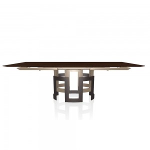 Mesa Imperial Extensible Madera o Cristal de Bontempi. Mesas y sillas de diseño italiano.