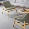Butaca Dunas XL madera Inclass. Diseño elegante tapizado ideal para salón.
