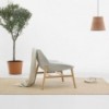 Butaca Dunas XL madera Inclass. Diseño elegante tapizado ideal para salón.