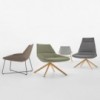 Butaca Dunas XL giratorio madera Inclass. Diseño tapizado ideal para salón.