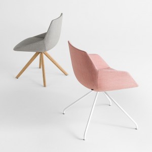 Silla Dunas XS giratorio madera Inclass. Diseño original para salón o oficina.