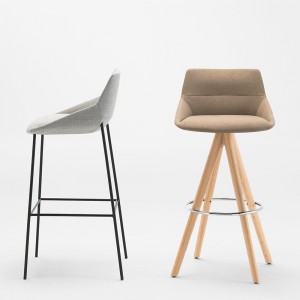 Taburete Dunas XS giratorio madera Inclass. Taburetes de diseño ideal para salón.