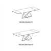 Mesa Millennium extensible de Bontempi. Muebles modernos de diseño italiano.