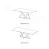 Mesa Millennium de madera de Bontempi. Muebles modernos italianos.