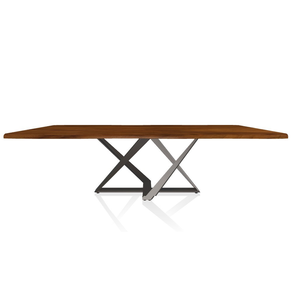 Mesa Millennium de madera de Bontempi. Muebles modernos italianos.