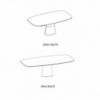 Mesa Podium Cantos Redondeados de Bontempi. Muebles modernos italianos.