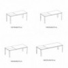 Mesa Chef Extensible Cerámica/Mármol de Bontempi. Muebles modernos italianos.