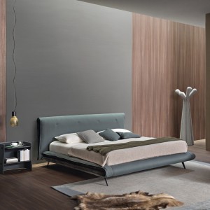 Cama Saddle de Bonaldo. Mobiliario de diseño de camas matrimoniales.