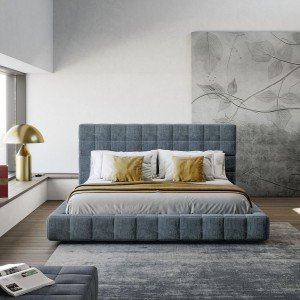 Cama Squaring alto de Bonaldo. Mobiliario de diseño. Diseño moderno.