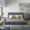 Cama Squaring alto de Bonaldo. Mobiliario de diseño. Diseño moderno.