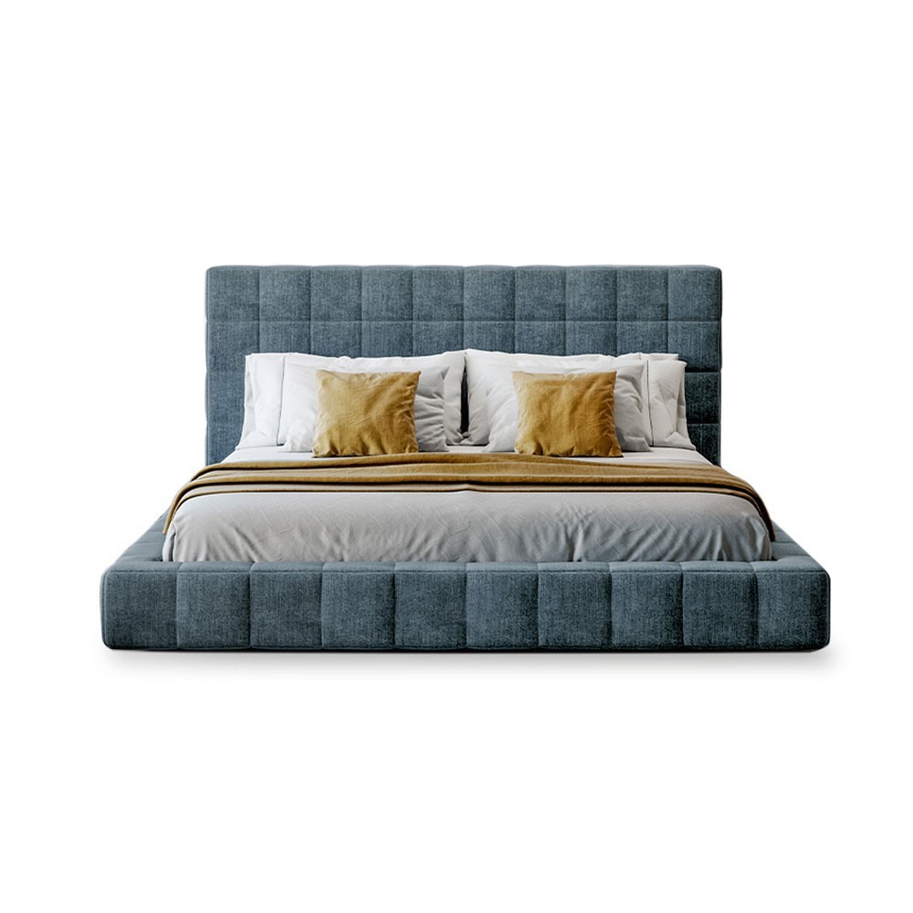 Cama Squaring alto de Bonaldo. Mobiliario de diseño. Diseño moderno.
