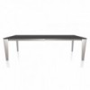 Mesa Cruz Extensible Melamina de Bontempi. Muebles modernos italianos. Mesas modernas.