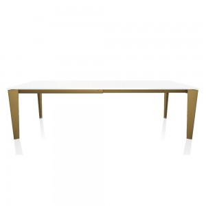Mesa Cruz Extensible Melamina de Bontempi. Muebles modernos italianos. Mesas modernas.