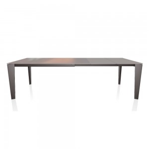 Mesa Cruz Extensible Cristal de Bontempi. Muebles modernos italianos. Mesas extensible para comedor.