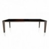 Mesa Cruz Extensible Cristal de Bontempi. Muebles modernos italianos. Mesas extensible para comedor.