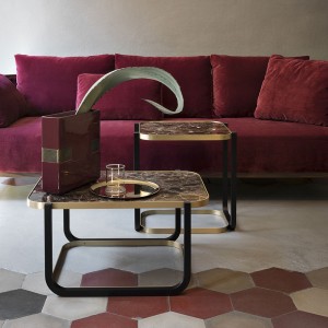 Mesa auxiliar Duet de GTV Thonet Vienna. Mesas auxiliares para salón.