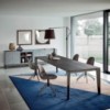 Mesa Cruz Madera de Bontempi. Muebles modernos italianos. Mesas extensible de diseño.