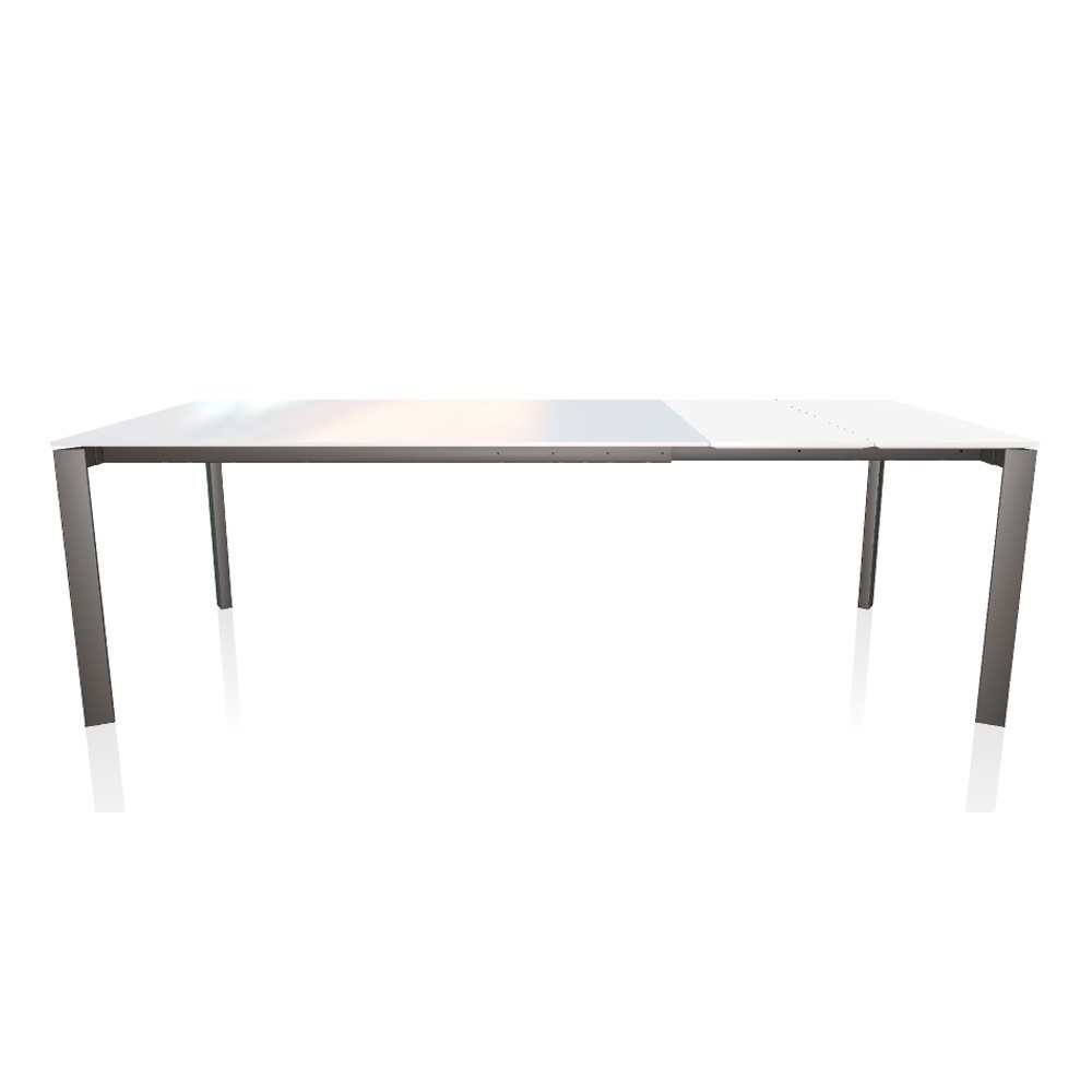 Mesa Dublino Cristal de Bontempi. Mesas extensibles modernas de diseño.