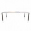 Mesa Dublino Cristal de Bontempi. Mesas extensibles modernas de diseño.