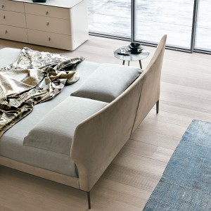 Cama Maya de Alivar. Muebles modernos italianos. Mobiliario de diseño elegante.