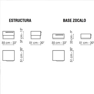 Mesita To Be de Bonaldo. Mobiliario de diseño para mesas de noche.