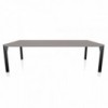 Mesa Mirage Cristal de Bontempi. Mesa de diseño italiano para comedor.