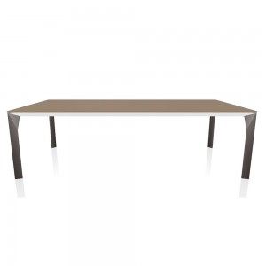 Mesa Mirage Cristal de Bontempi. Mesa de diseño italiano para comedor.