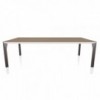Mesa Mirage Cristal de Bontempi. Mesa de diseño italiano para comedor.