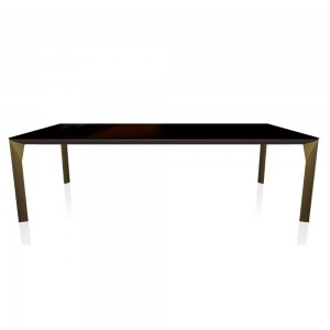 Mesa Mirage Cristal de Bontempi. Mesa de diseño italiano para comedor.