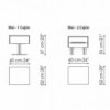 Mesita Wai de Bonaldo. Mobiliario de complementos para dormitorios.