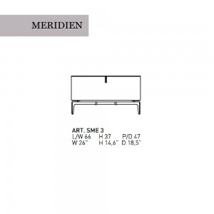 Mesita de noche Meridien de Alivar. Muebles modernos italianos. Mobiliario de diseño elegante.