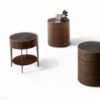 Mesita de noche Round de Alivar. Muebles modernos italianos. Muebles elegantes de diseño italiano.