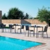 Mesa Moon Outdoor de Bontempi. Catálogo de mesas de diseño italiano para exterior.