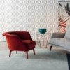 Sillón Lovy con diseño envolvente Bonaldo. Piezas modernas de sillones.