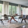 Silla Chantal Madera de Bontempi. Sillas contemporáneas de diseño italiano.