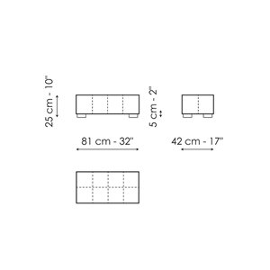Mesita Squaring de Bonaldo. Mesitas de diseño. Complementos para el hogar.