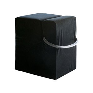 Pouf Blocco de Driade. Pouf moderno tapizado de colores para interiores.