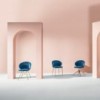 Silla Drop Acero de Bontempi.  Sillas y butacas contemporáneas de diseño italiano.