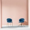Silla Drop Giratoria de Bontempi. Sillas contemporáneas de diseño italiano.