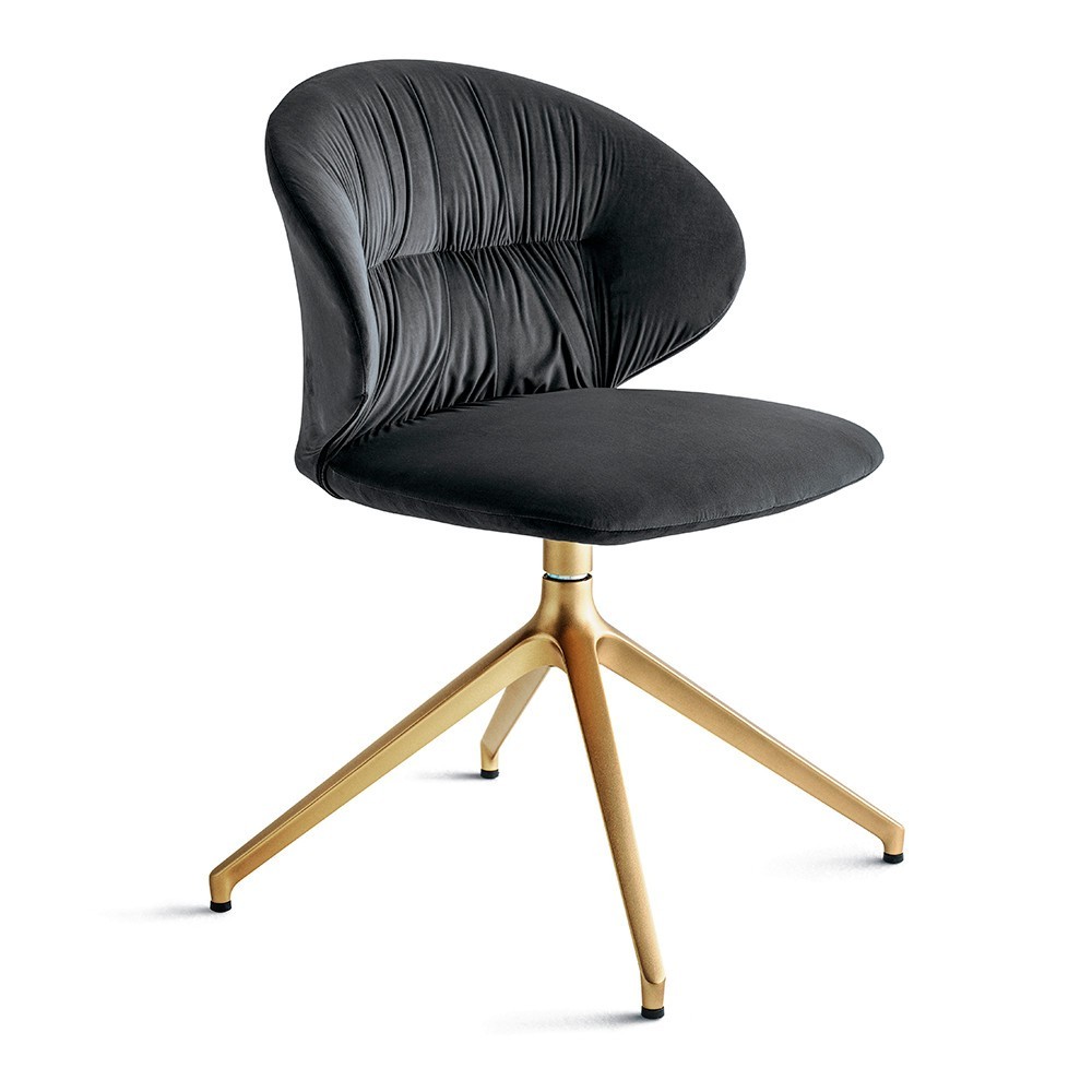 Silla Drop Giratoria de Bontempi. Sillas contemporáneas de diseño italiano.