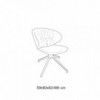 Silla Drop Giratoria de Bontempi. Sillas contemporáneas de diseño italiano.