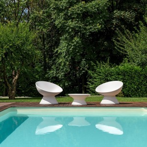 Mesa Coffee para exteriores. Mobiliario de diseño Fade Plust Collection.
