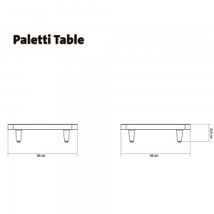 Mesa auxiliar Paletti Fatboy. Complementos para exteriores.